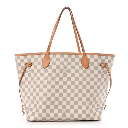 Louis Vuitton Damier Azur Neo Neverfull MM Rose Ballerine 1 of 12
