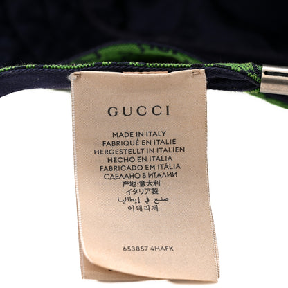 Gucci Monogram Multicolor Reversible Self-Tie Bucket Hat S Green Blue 15 of 16