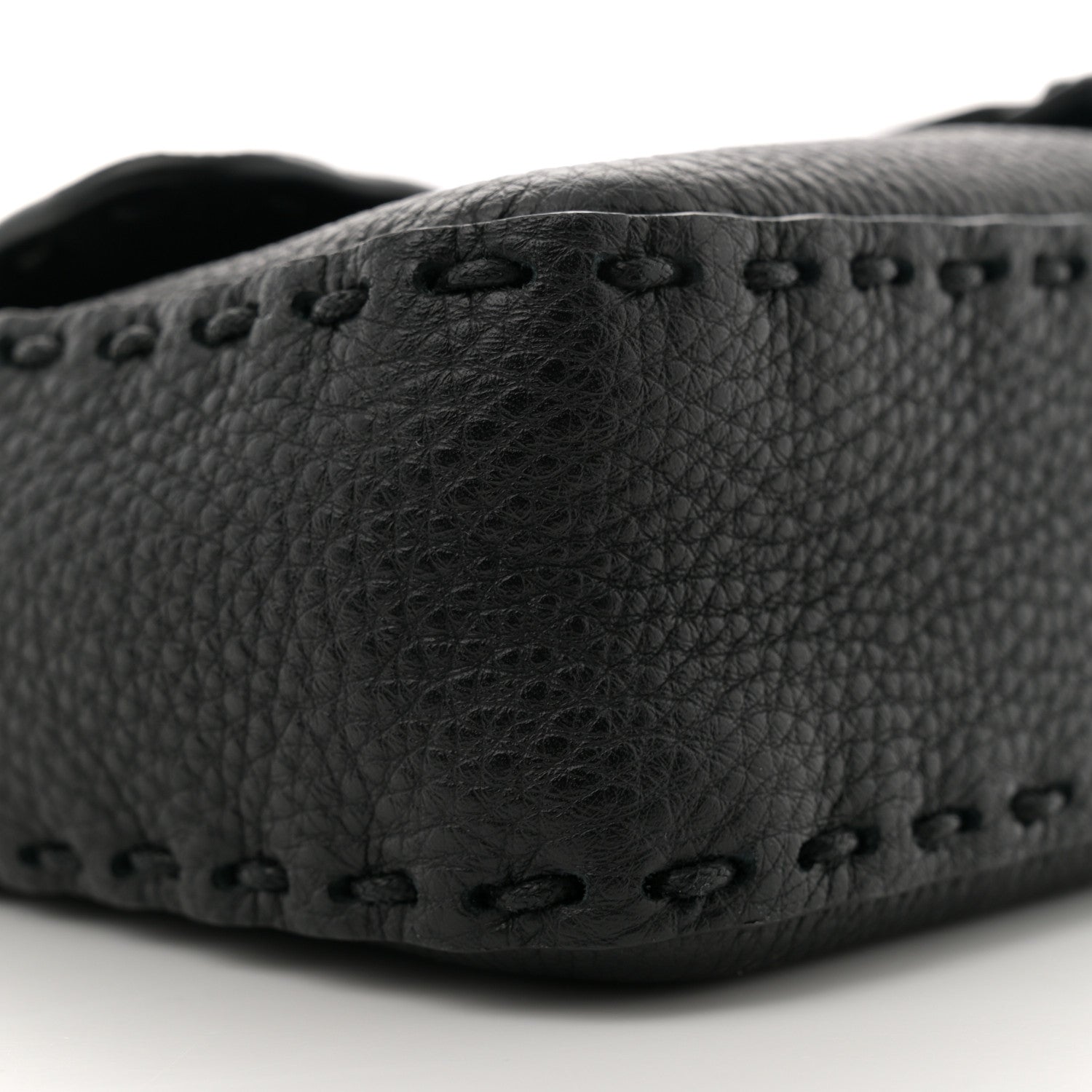 Fendi Cuoio Romano Selleria Baguette Black Black 9 of 12