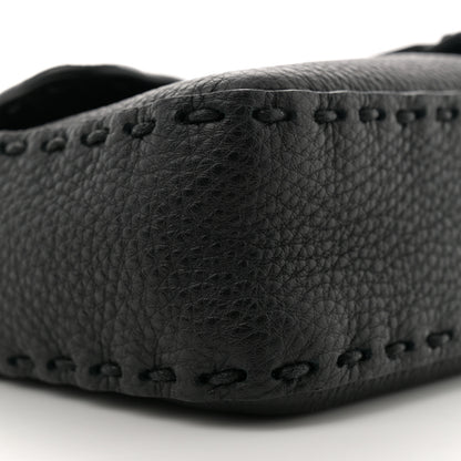 Fendi Cuoio Romano Selleria Baguette Black Black 9 of 12