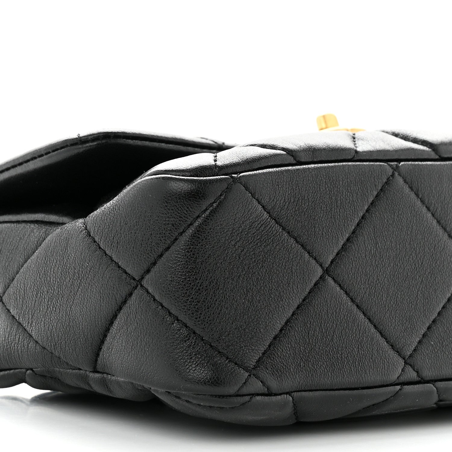 Chanel Lambskin Plexiglass Quilted Coco Love Flap Black 9 of 10