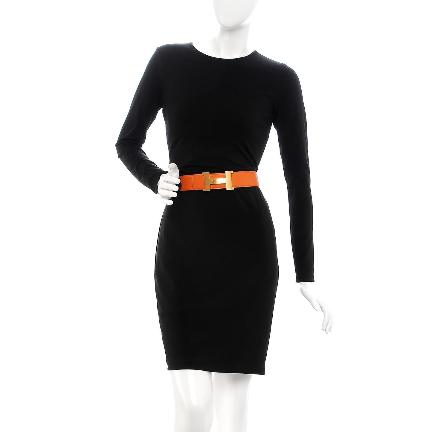 Epsom 42mm Constance2 H Belt 85 Orange Gold