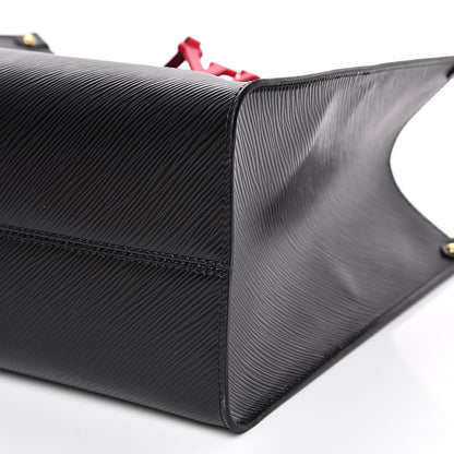 Louis Vuitton Epi Onthego MM Black 8 of 12