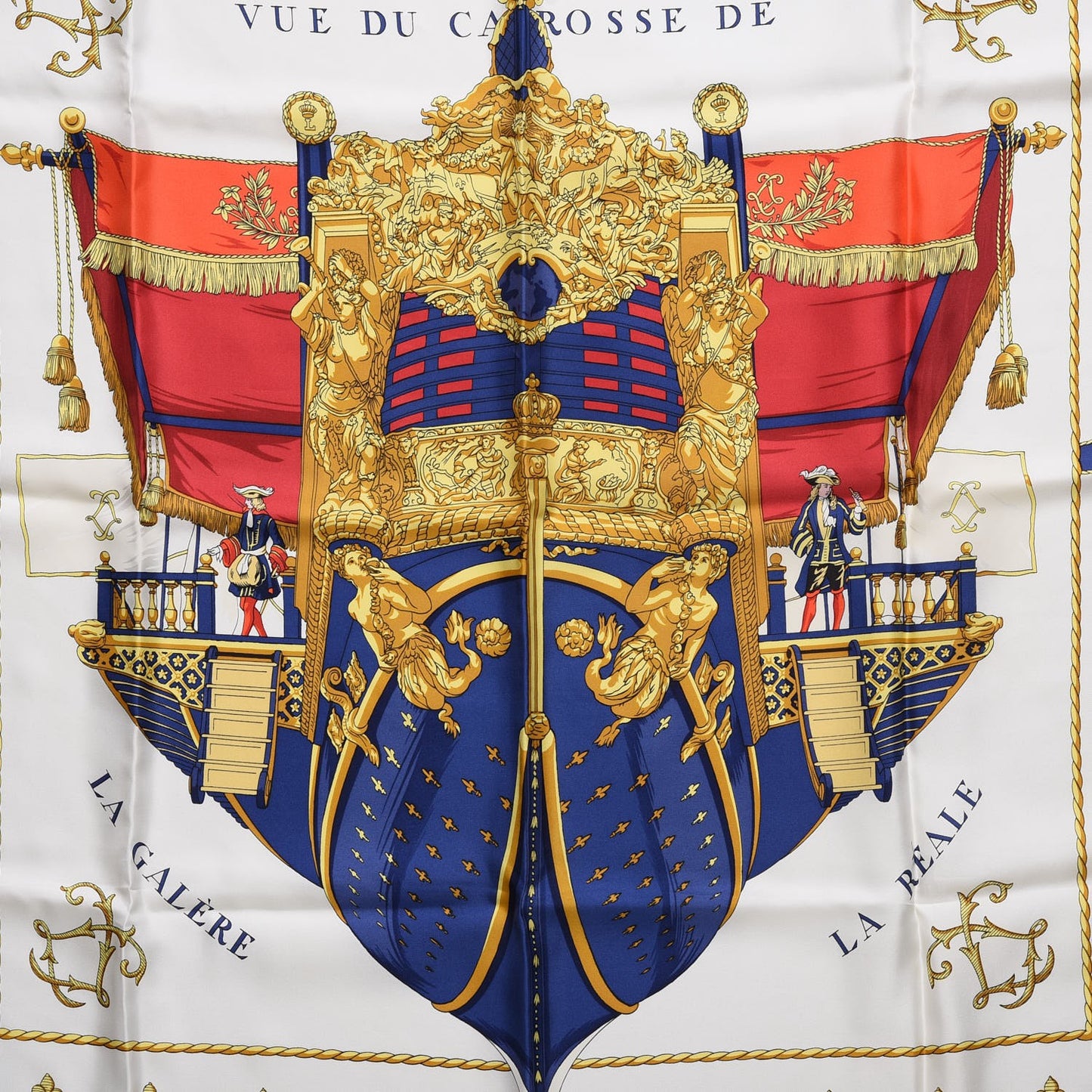 Silk Vue Du Carosse De La Galere La Reale Scarf 90