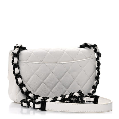 Chanel Caviar Quilted My Everything Small Flap White Black 2 of 9