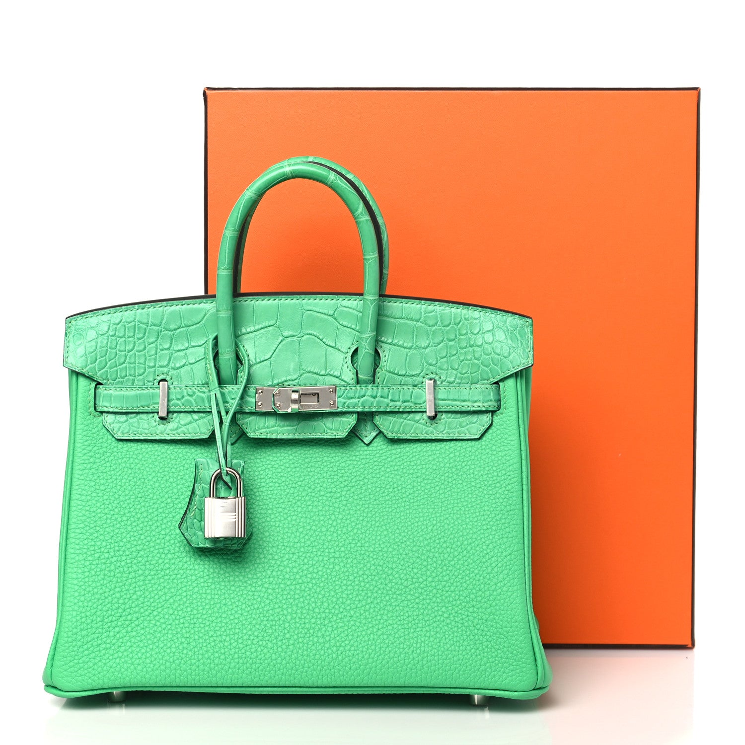 Hermes Togo Matte Alligator Birkin Touch 25 Vert Comics 10 of 10