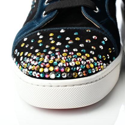 Christian Louboutin Suede Strass Louis On Fire Flat Sneakers 41.5 Multi 5 of 10