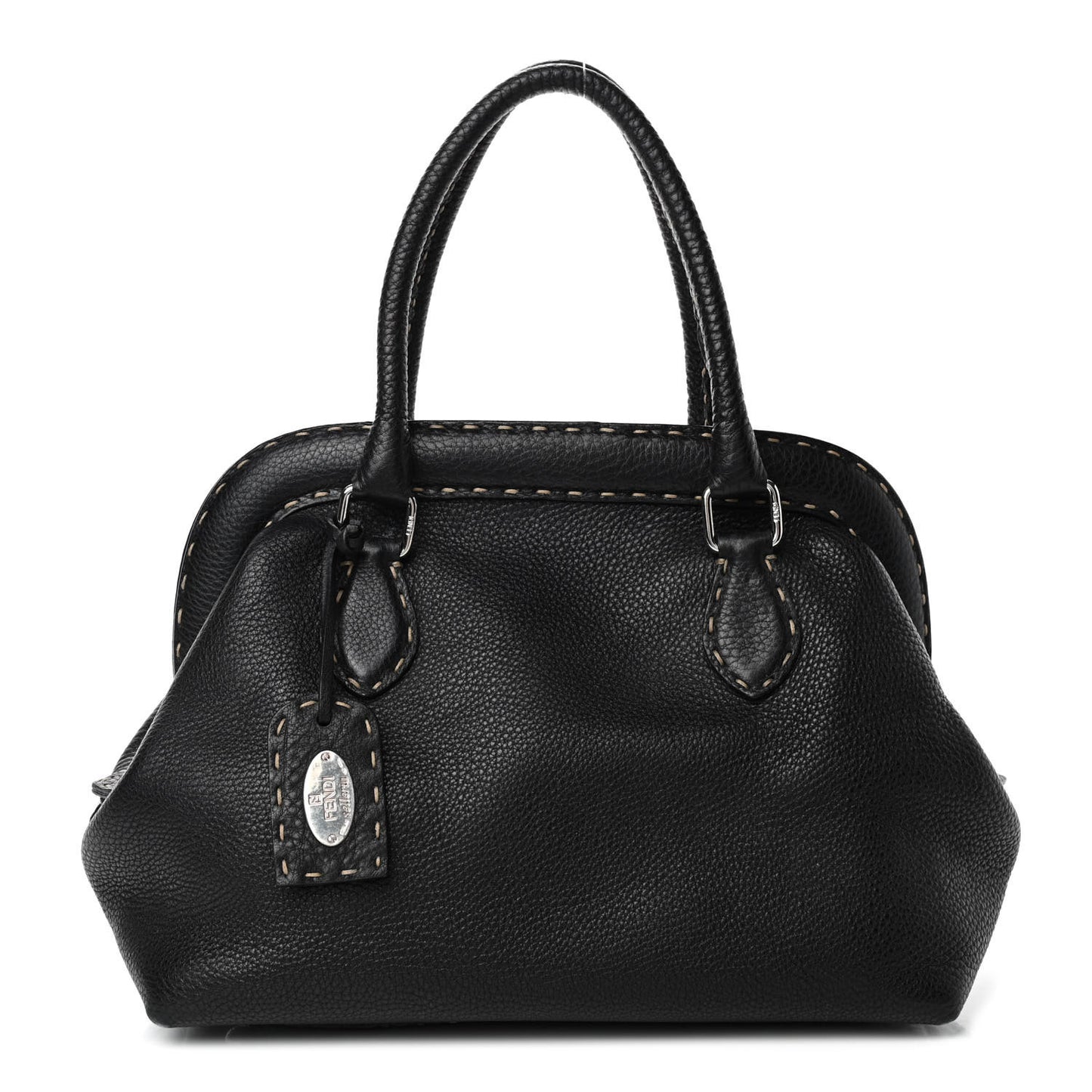 Calfskin Romano Selleria Adele 1328 Bag Black