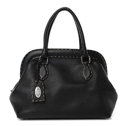 Fendi Calfskin Romano Selleria Adele 1328 Bag Black 1 of 4