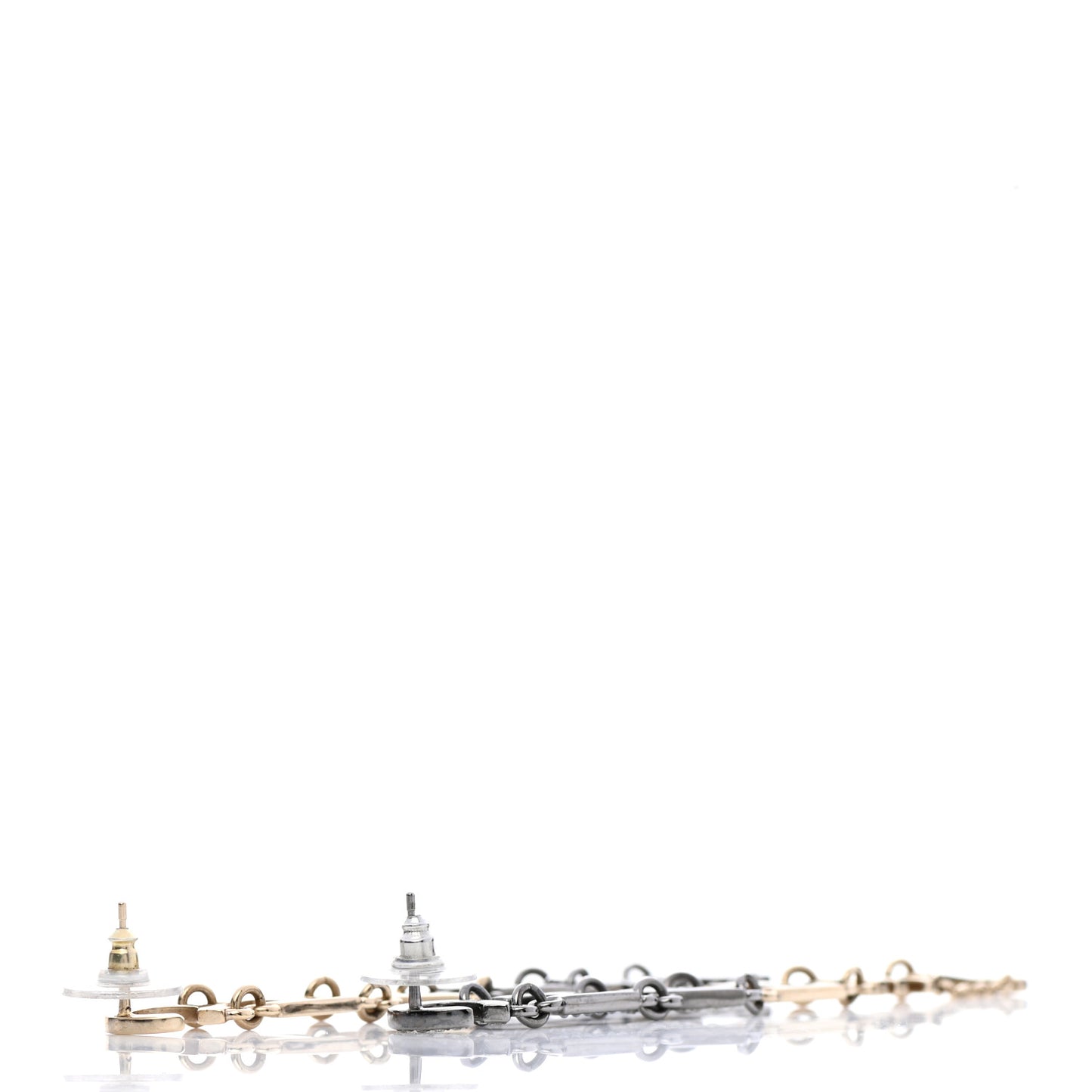 Crystal Pearl Chanel Bright Young Things Earrings Gold Ruthenium