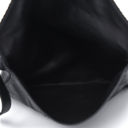 Hermes Lambskin Tassel Envelope Crossbody Black 3 of 4