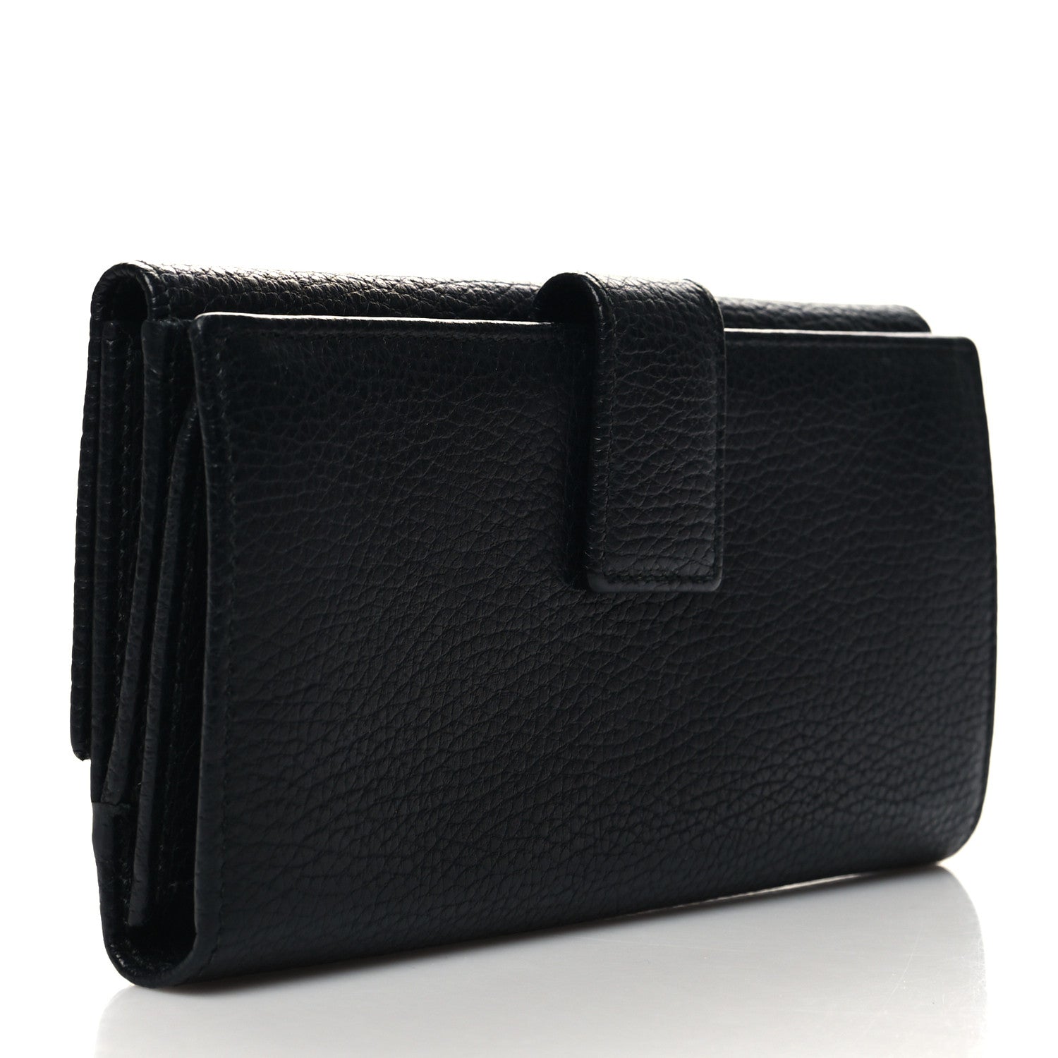 Gucci Calfskin Studded Soho Continental Wallet Black 3 of 10