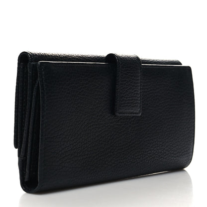 Gucci Calfskin Studded Soho Continental Wallet Black 3 of 10