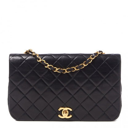 Chanel Lambskin Quilted Small Single Flap Bag Black 1 of 9