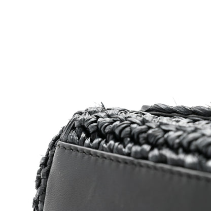 Dolce & Gabbana Raffia Crochet Micro Miss Sicily Satchel Black 10 of 12