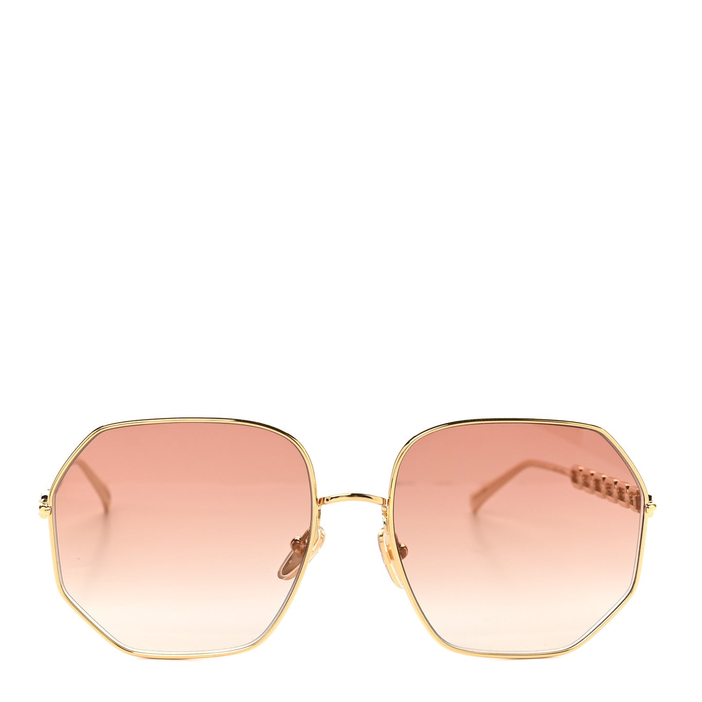 Metal My LV Chain Round Sunglasses Z1650W Gold