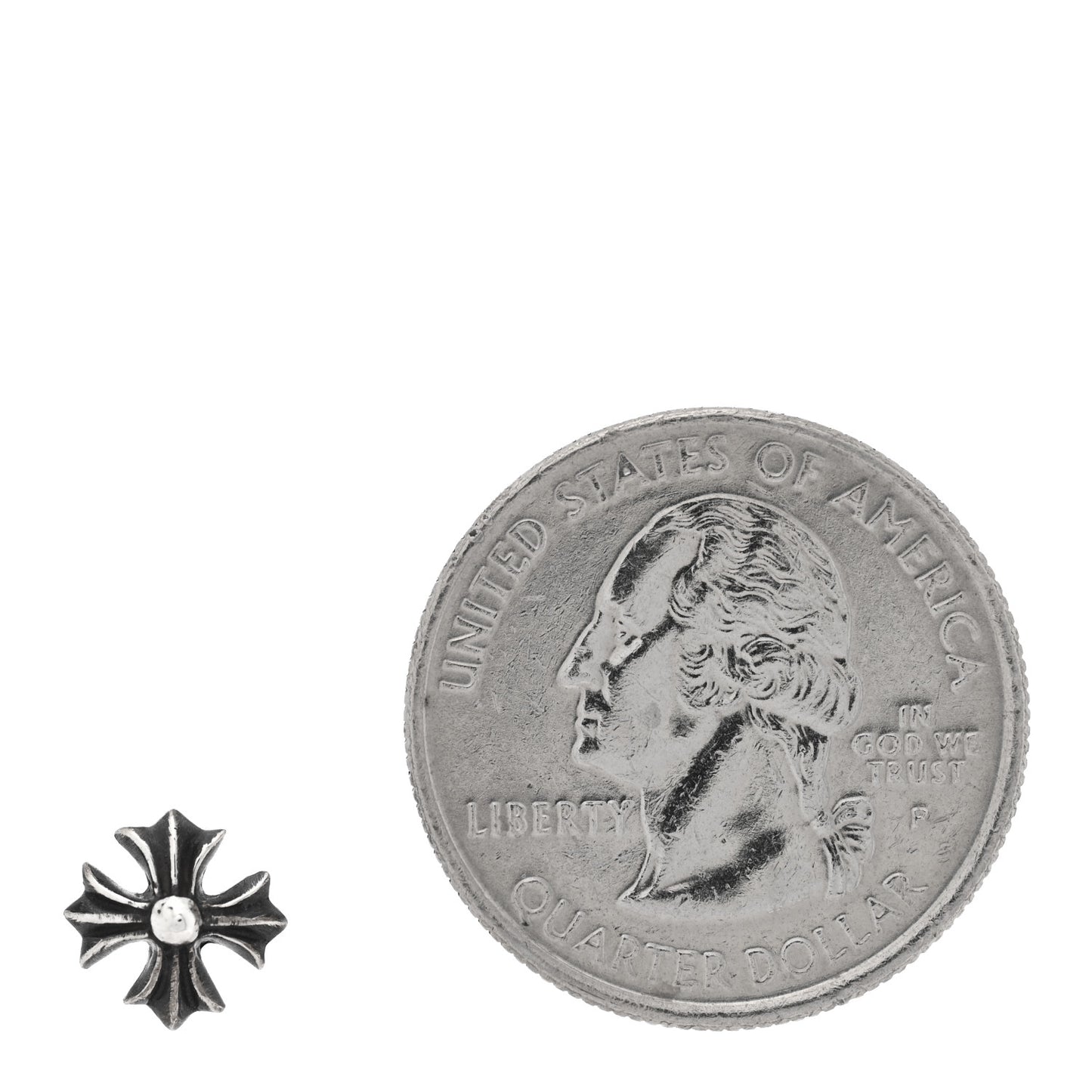 Sterling Silver Maltese Cross Single Earring