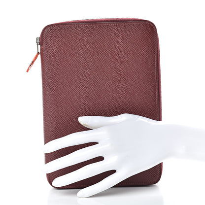 Hermes Epsom Silkydaily Globe Trotter Agenda Rouge H 2 of 7