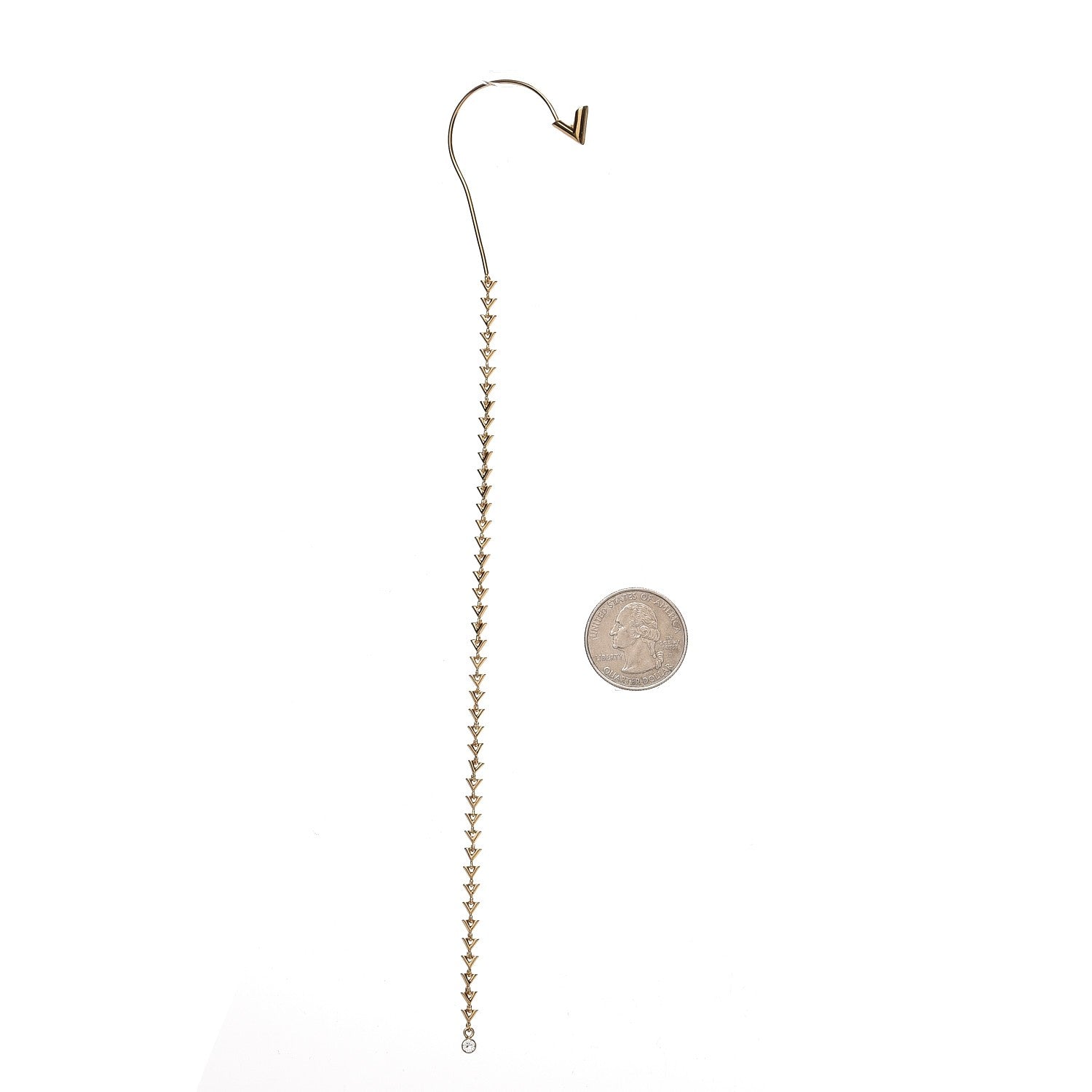 Louis Vuitton Petit Essential V Chain Ear Cuff Gold 2 of 3