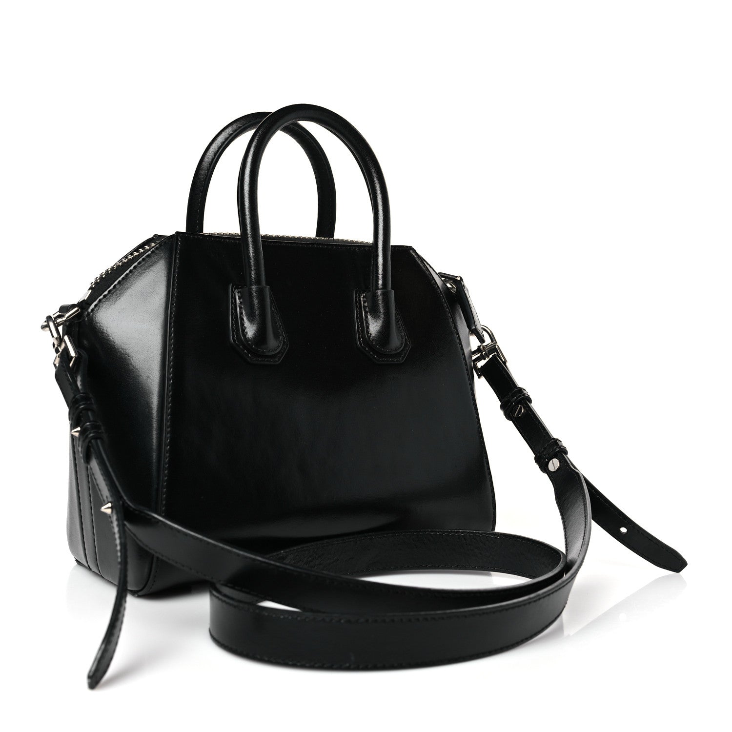 Givenchy Shiny Lord Calfskin Mini Antigona Black 3 of 9