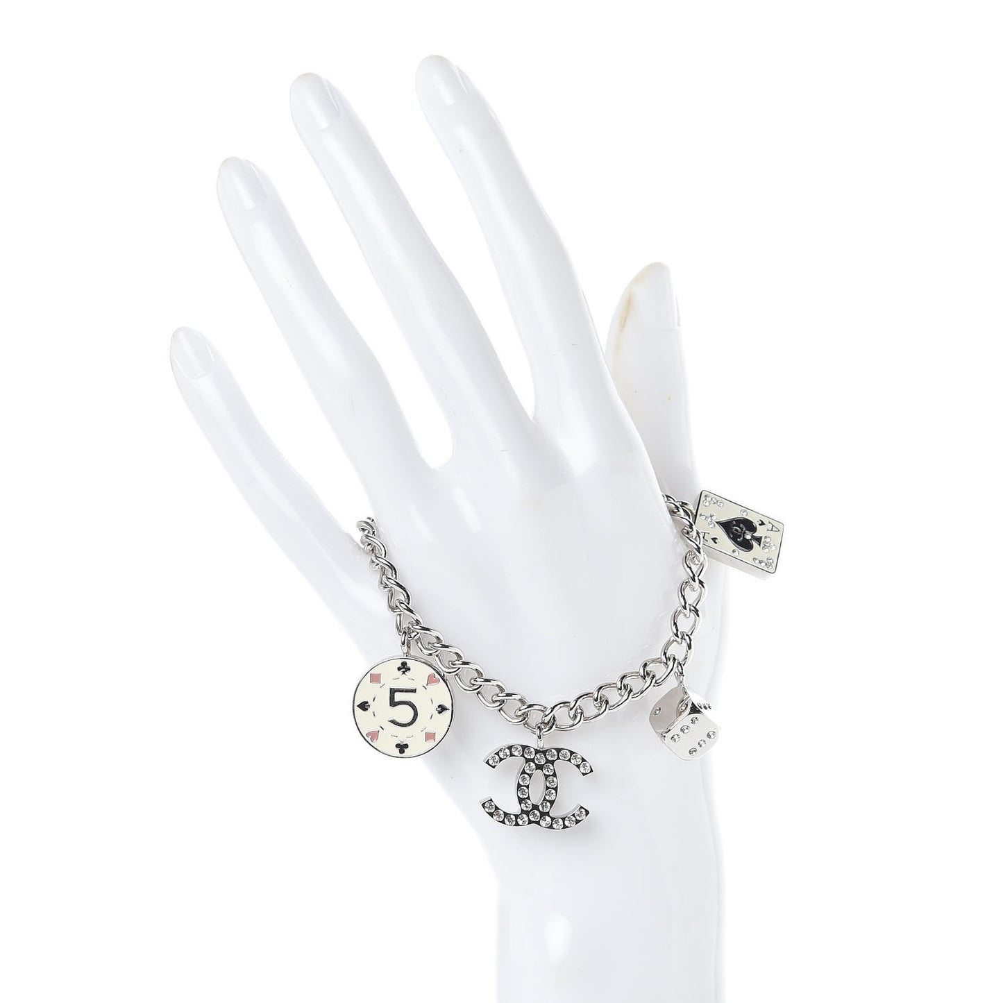Crystal Wynn Exclusive Lucky Charm Bracelet Silver