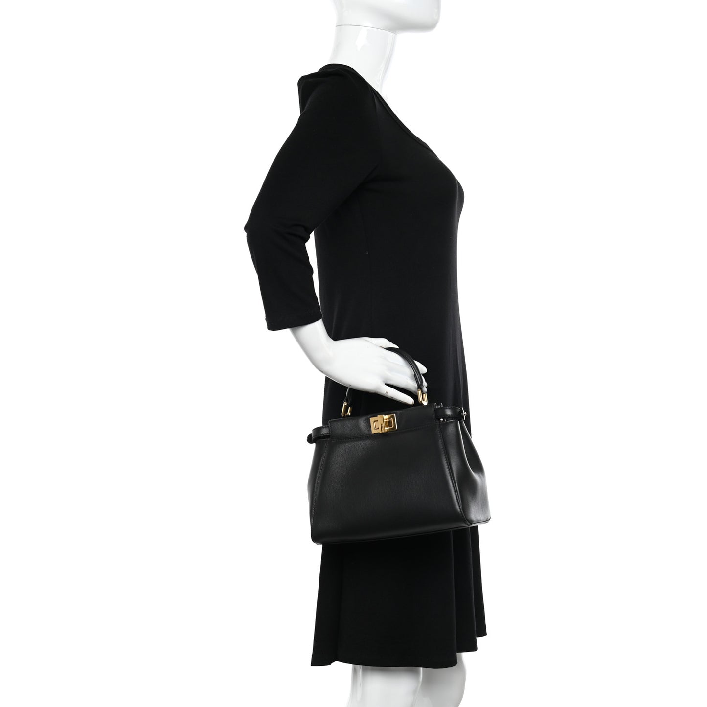 Nappa Mini Peekaboo Iconic Satchel Black