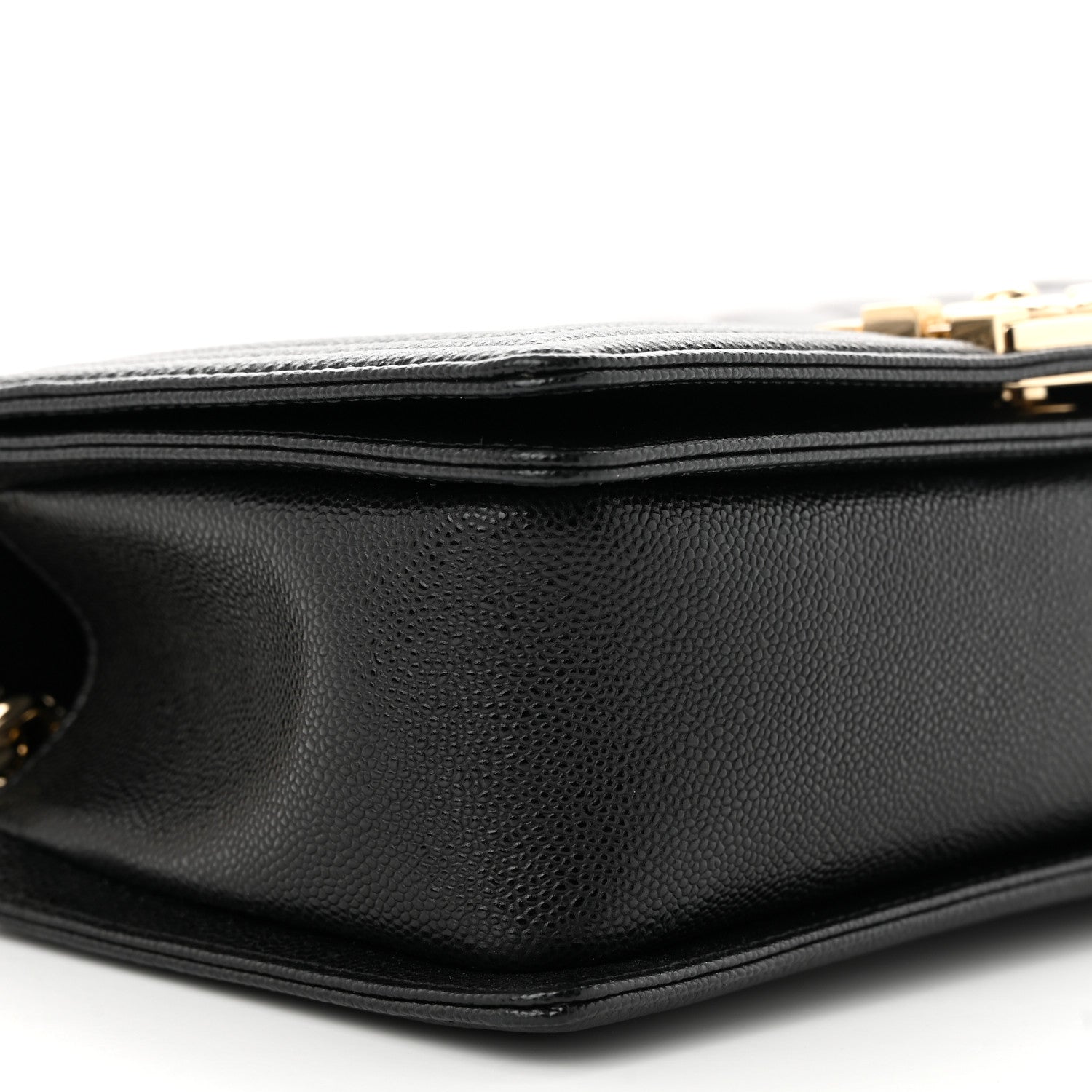 Chanel Caviar Chevron Quilted Medium Boy Flap Black 9 of 13