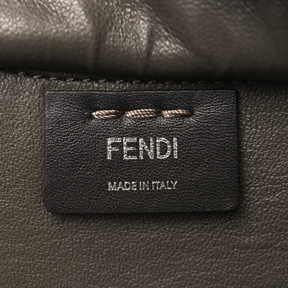 Fendi Vitello Pelo Flamingo Crocodile Embossed Petite 3Jours Tote Carbone 6 of 9