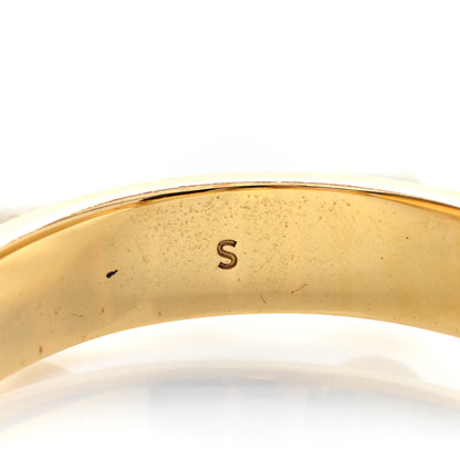 Fendi Metal Pearl Logo Bracelet S Gold 5 of 6