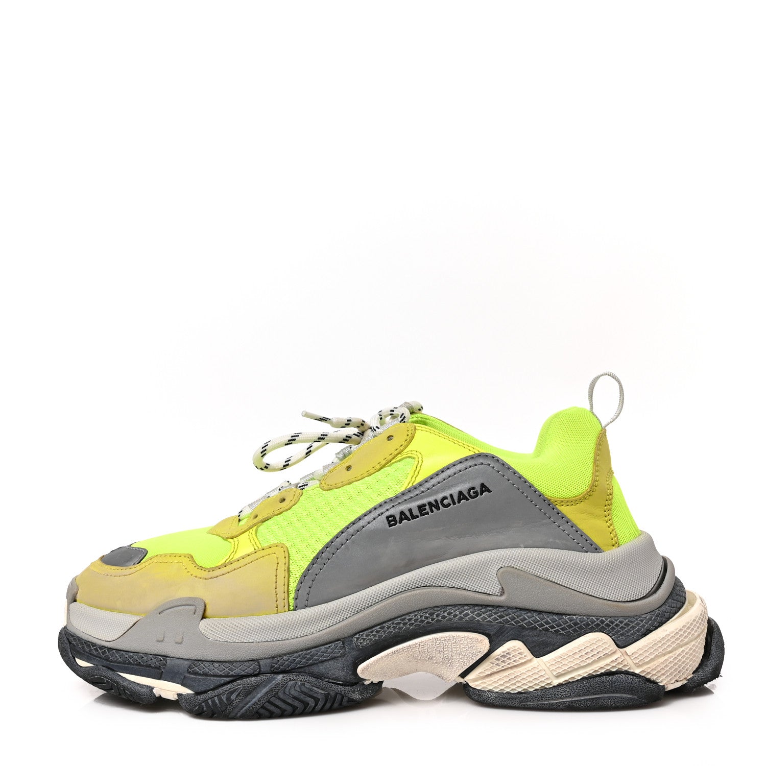 Balenciaga Fabric Mesh Mens Triple S Sneakers 43 Jaune Fluo 1 of 6
