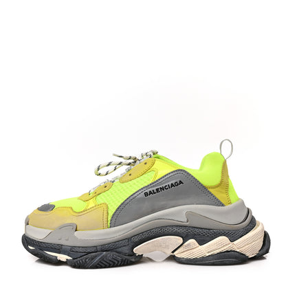 Balenciaga Fabric Mesh Mens Triple S Sneakers 43 Jaune Fluo 1 of 6