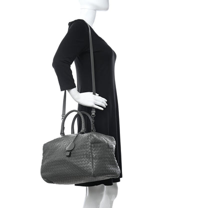 Bottega Veneta Nappa Intrecciato Boston Grey 2 of 9