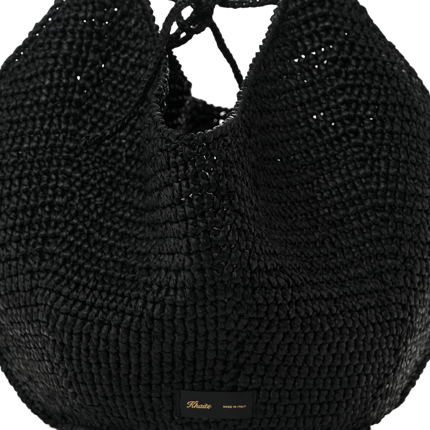 Khaite Raffia Medium Lotus Tote Black 7 of 9