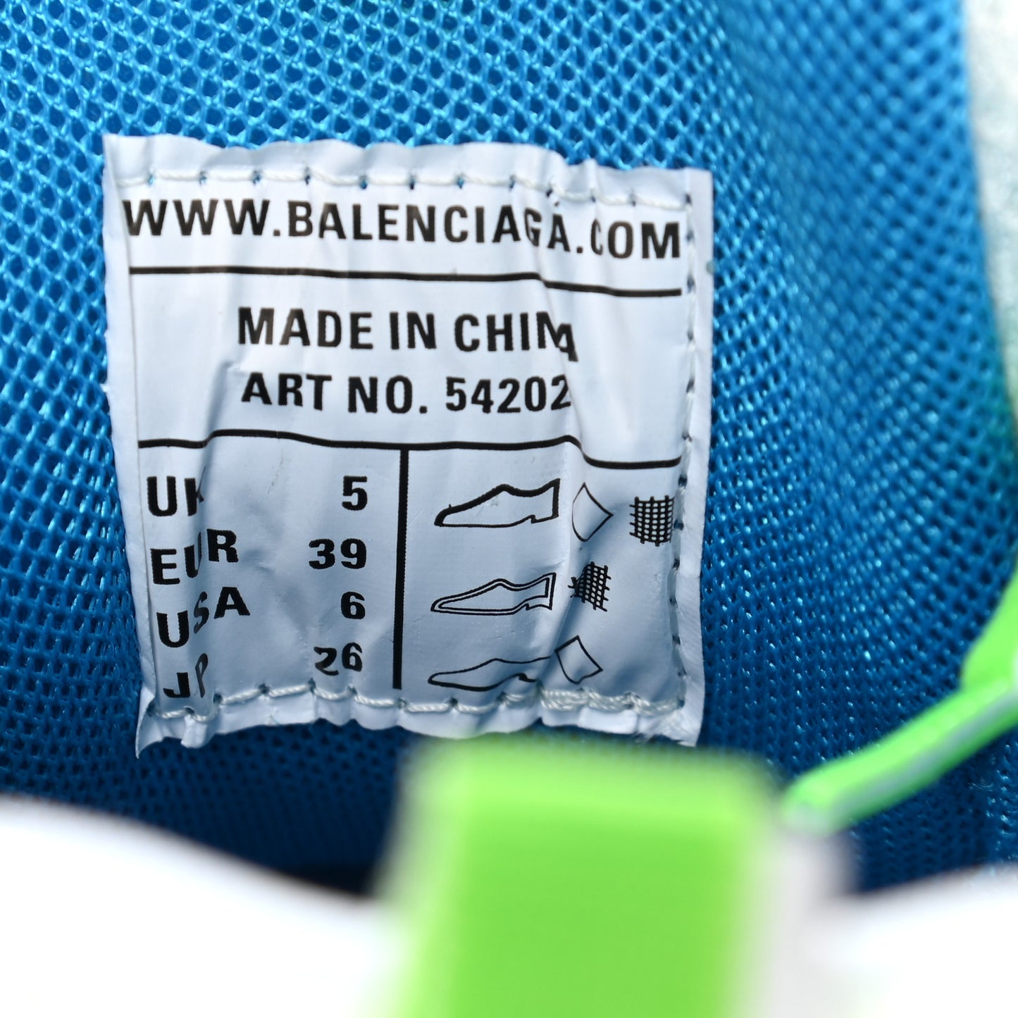 Mesh Nylon Mens Track Sneakers 39 White Green Blue