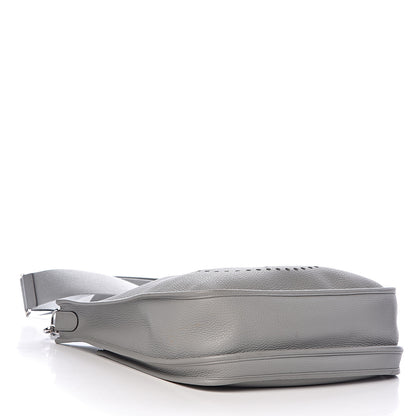 Hermes Taurillon Clemence Evelyne III GM Gris Mouette 4 of 13