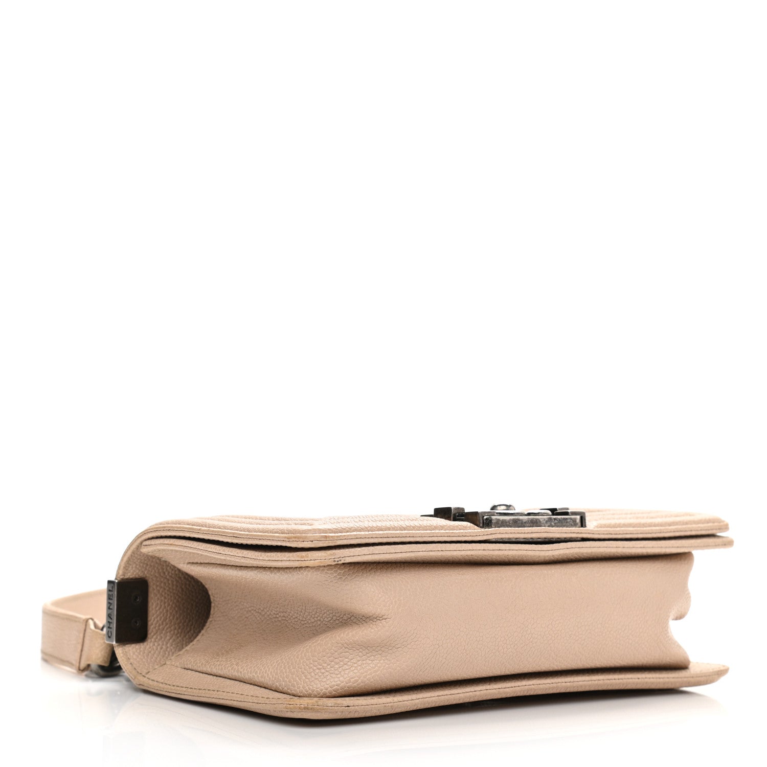 Chanel Caviar Quilted Small Boy Flap Light Beige 4 of 14