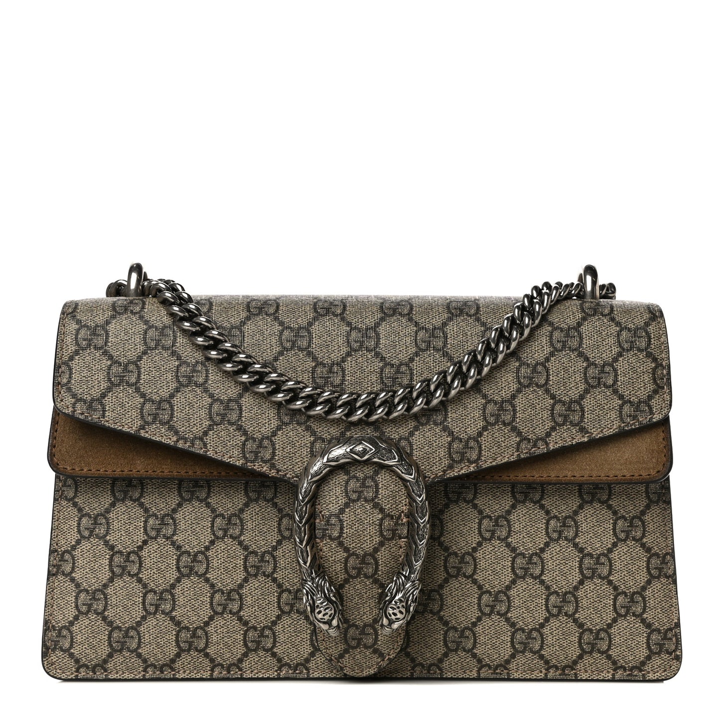GG Supreme Monogram Small Dionysus Shoulder Bag Taupe