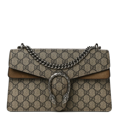 Gucci GG Supreme Monogram Small Dionysus Shoulder Bag Taupe 1 of 13