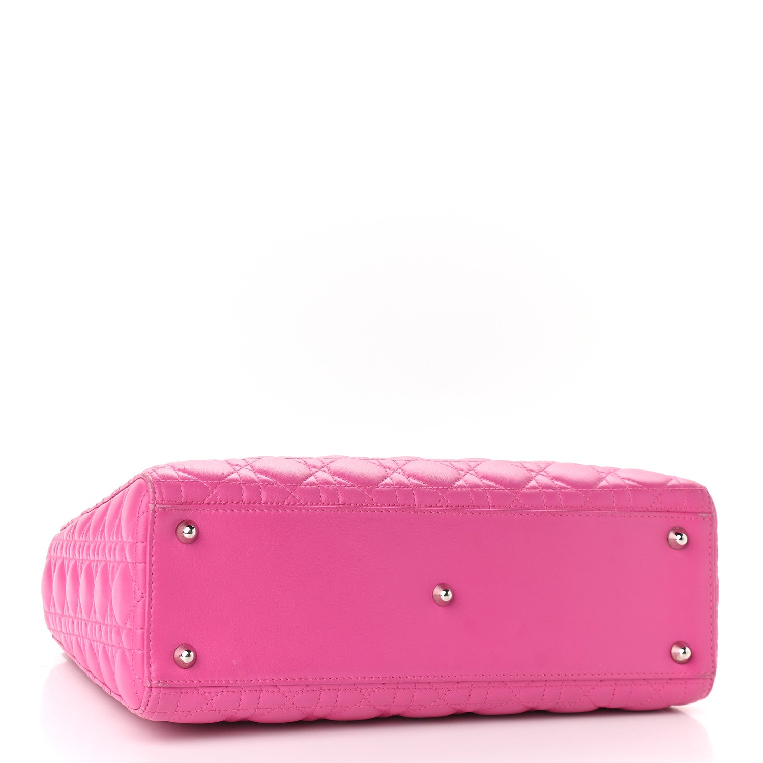 Christian Dior Lambskin Cannage Large Lady Dior Pink 4 of 14