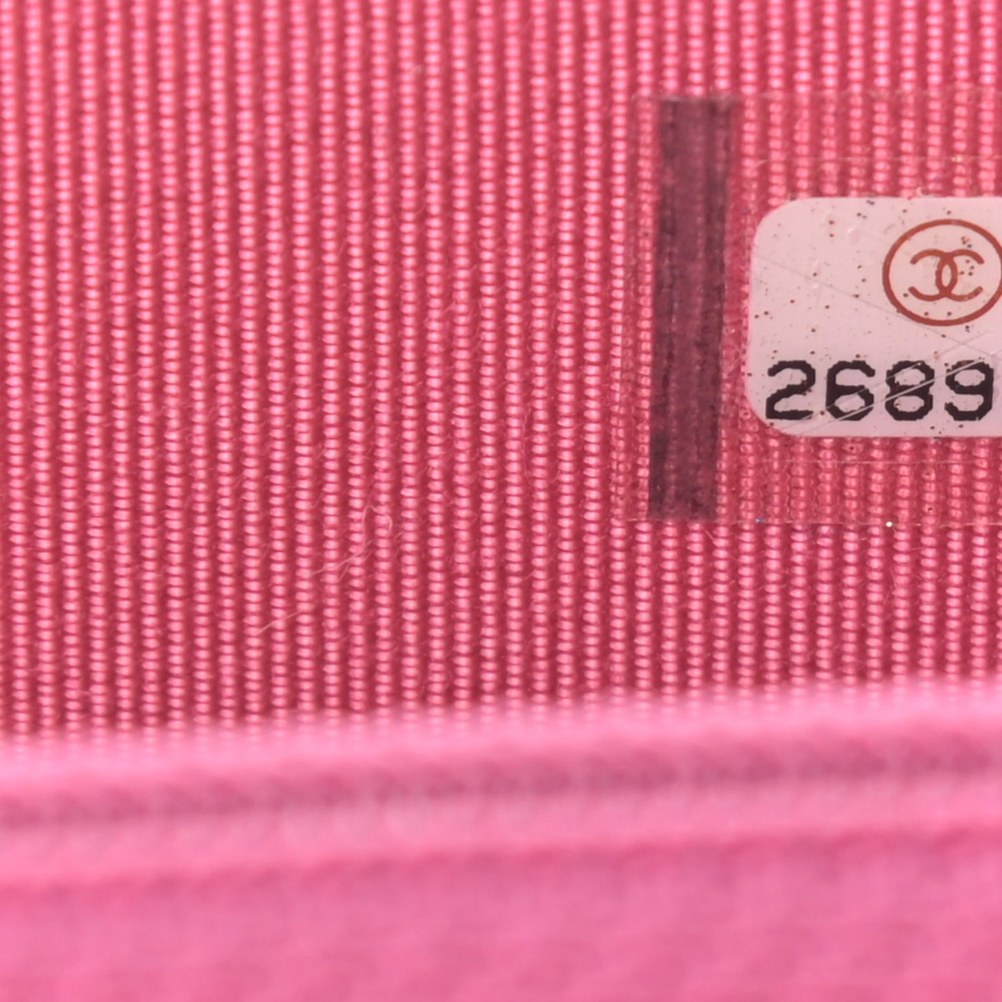 Caviar Quilted Square Wallet On Chain WOC Pink