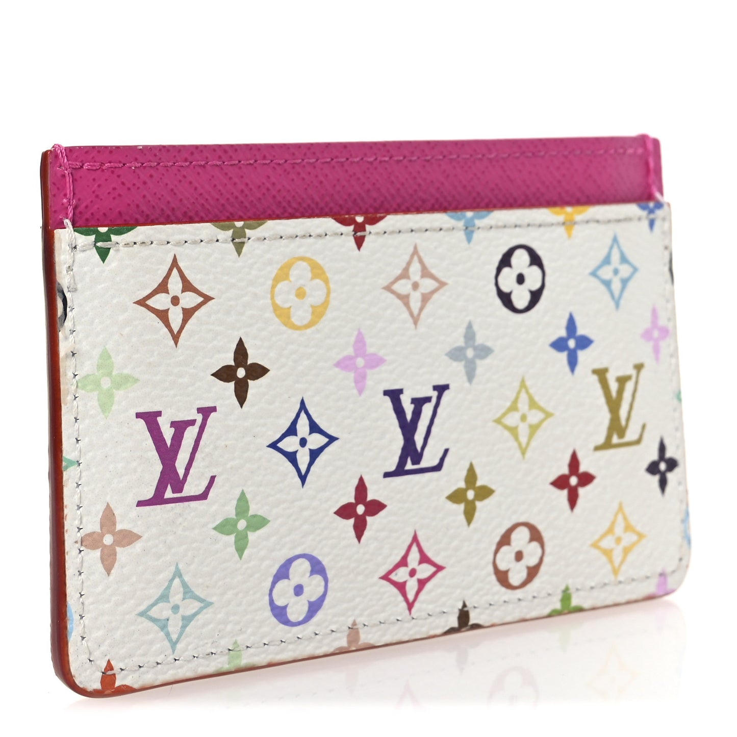 LV X TM Monogram Multicolor Card Holder Kawaii Pink