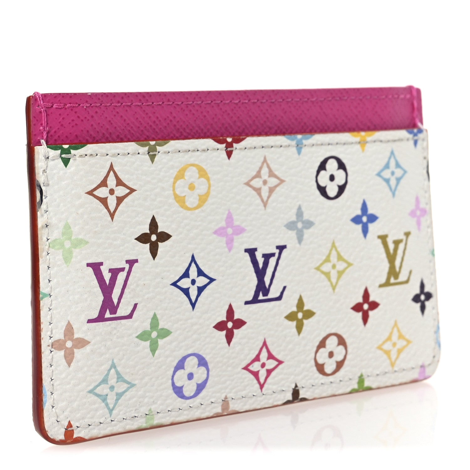 Louis Vuitton LV X TM Monogram Multicolor Card Holder Kawaii Pink 3 of 7