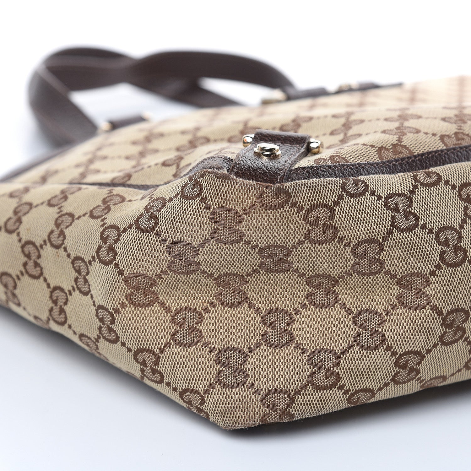 Gucci Monogram Large Abbey Tote Dark Brown 8 of 14