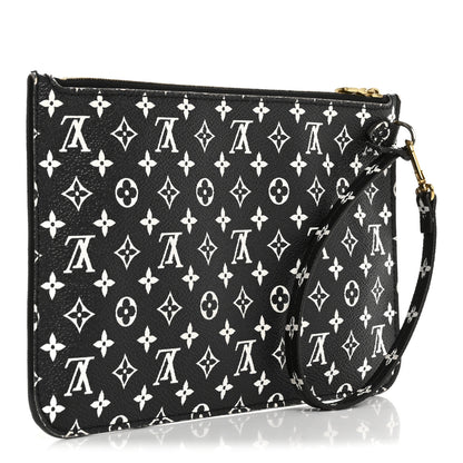 Louis Vuitton Monogram Giant Jungle Neverfull MM GM Pochette Black 3 of 13