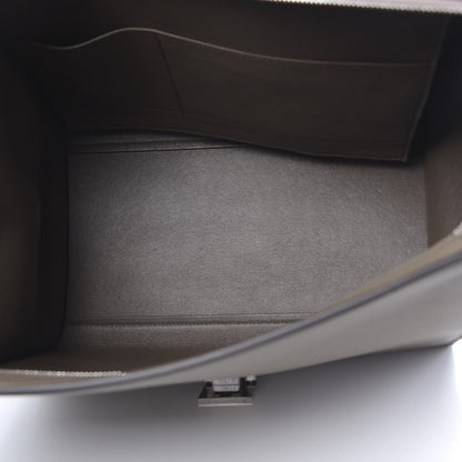 Celine Drummed Calfskin Suede Medium Trapeze Souris 5 of 9