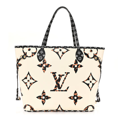 Louis Vuitton Monogram Giant Jungle Neverfull MM Ivory 1 of 11