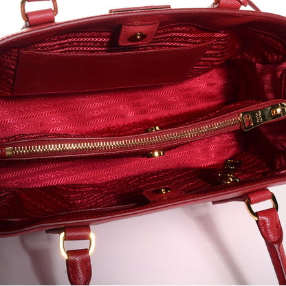 Prada Saffiano Lux Medium Tote Fuoco 5 of 13