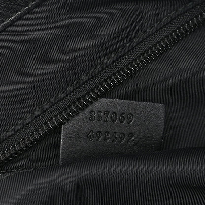 Gucci Techno Canvas Web Single Buckle Tote Black 7 of 11
