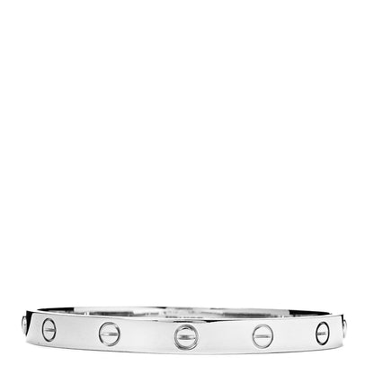 Cartier 18K White Gold LOVE Bracelet 17 3 of 7