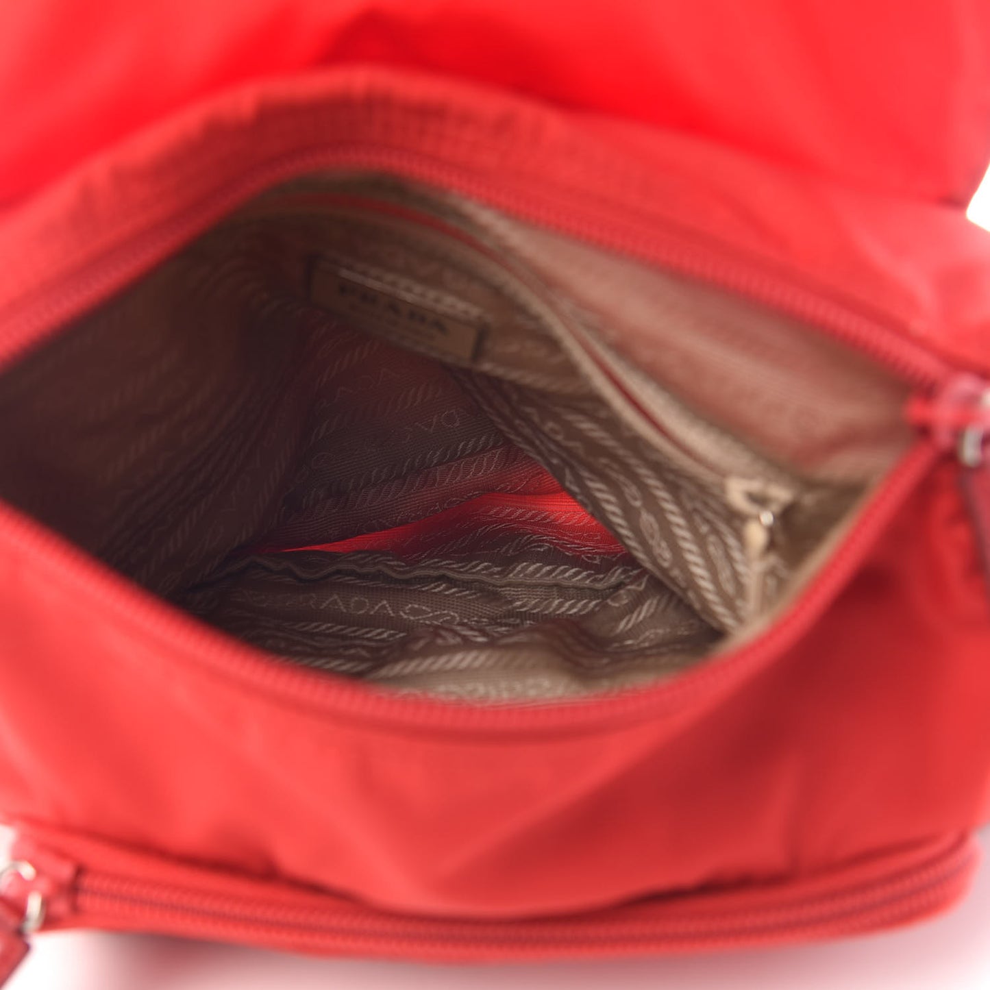 Nylon Vela Sport Messenger Bag Rosso